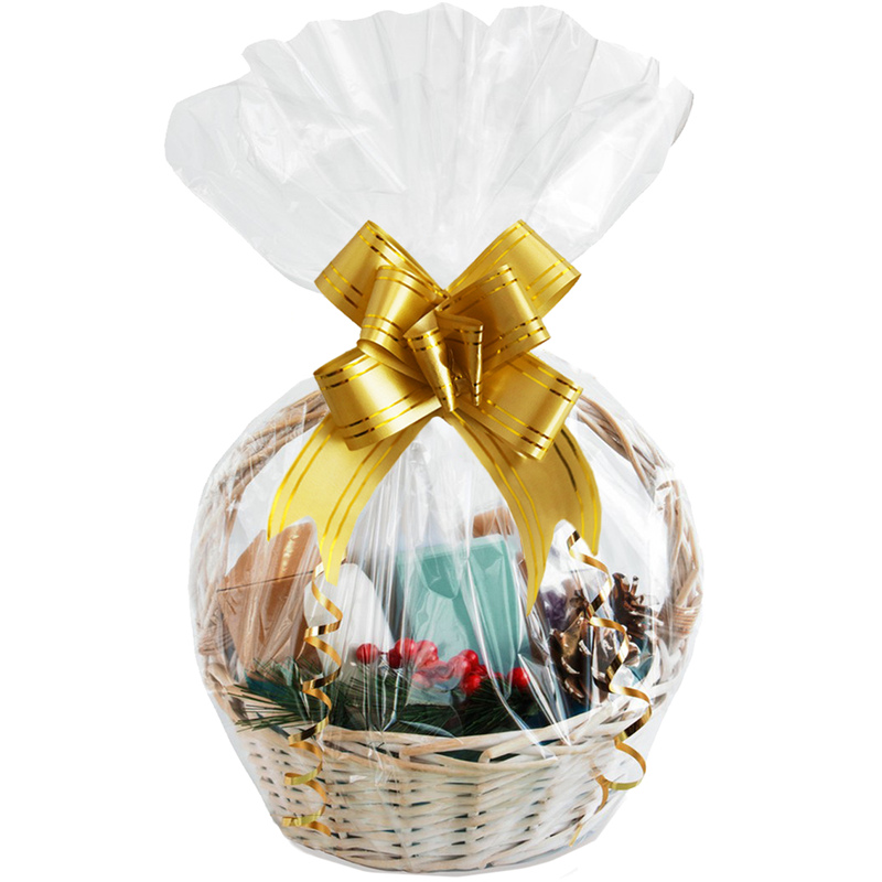 Cellophane Wrap Clear - ギフト用の大きな透明なセロハンラップ、花の花束、包装工芸品、セロハン包装紙
