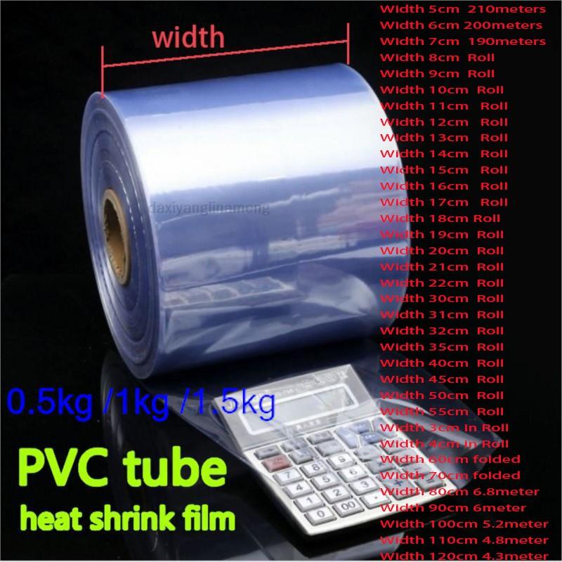 透明PVC熱収縮チューブ,0.5-1.5kg,透明フィルム, - Cellophane Wrap Clear のレビューと価格