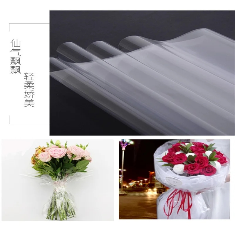 クリアラッピングセロファンフィルムラップロールギフトフラワー - Cellophane Wrap Clear のレビューと価格