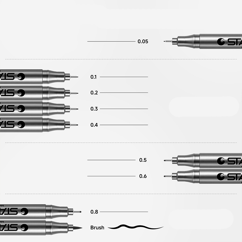 0.1/0.2/0.3/0.4/0.5 プロ仕様の手描き線画 - Copic Marker Sketch のレビューと価格
