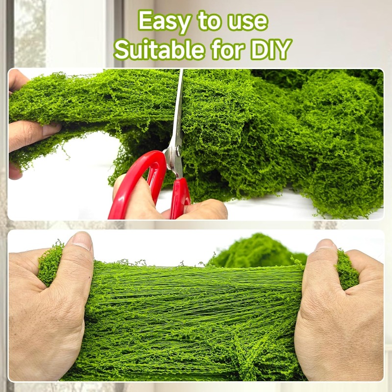 エターナルライフモスグラス 人工グリーンモス植物 鉢植え フ - Preserved Moss Sheet のレビューと価格