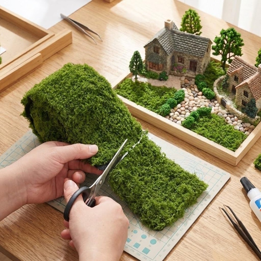 人工モス マット 30x180cm フェイクグラス テーブル - Preserved Moss Sheet のレビューと価格