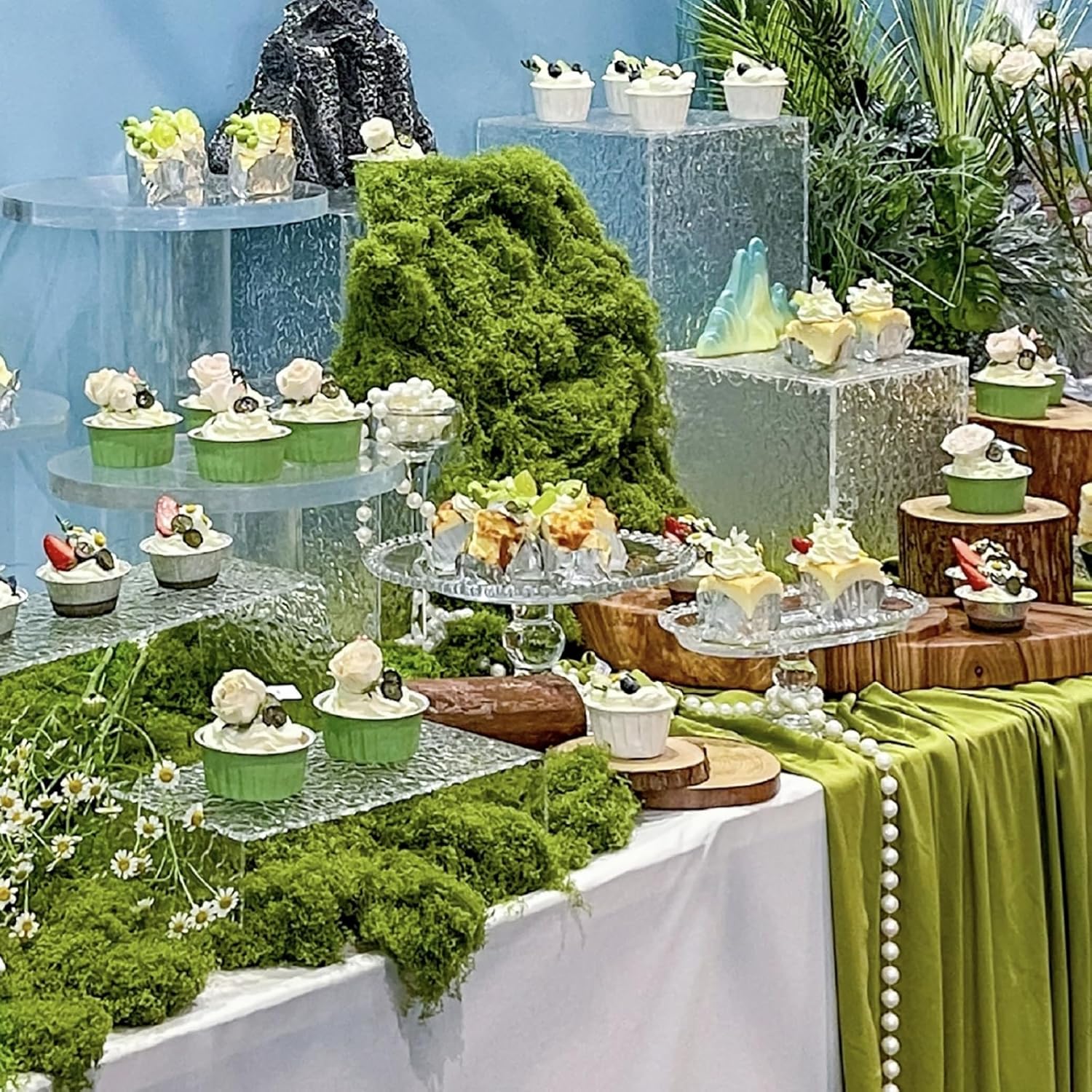 30/50/100 グラムグリーンフェイクモス DIY 工芸 - Preserved Moss Sheet のレビューと価格